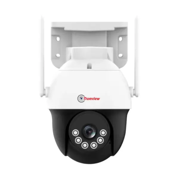 Trueview 3MP 4G Mini PT Security Camera with SIM Support | All-Time Color Vision | 360° Pan | Two-Way Audio | Human Detection | IP66 Waterproof